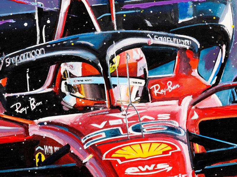 Charles Leclerc | Victory Bahrain 1-2 | Framed Giclee